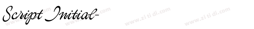 Script Initial字体转换